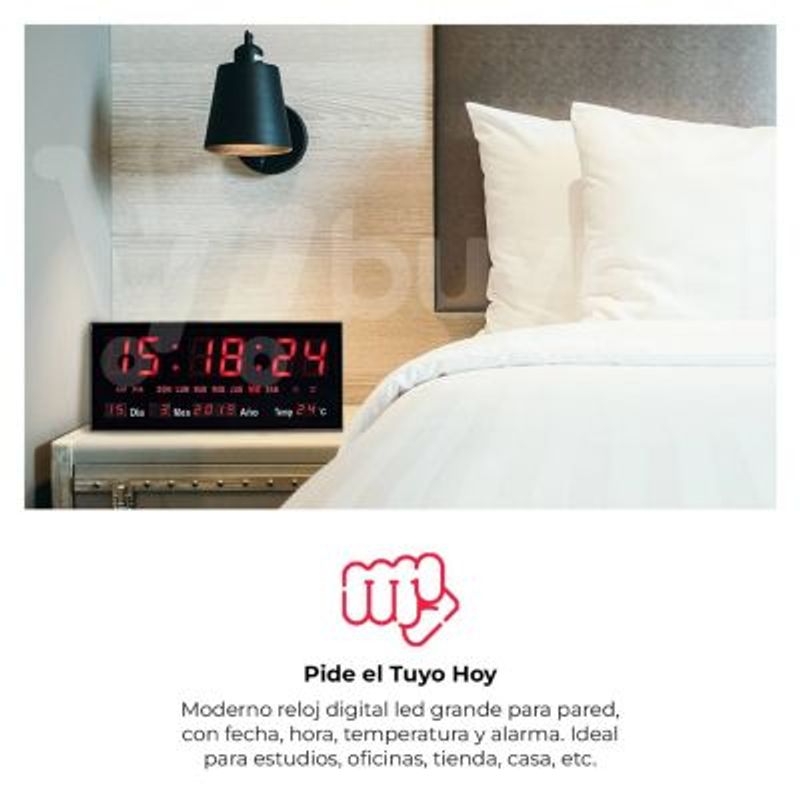 Reloj-Digital-Led-Pared-Alarma-Calendario-Temperatura