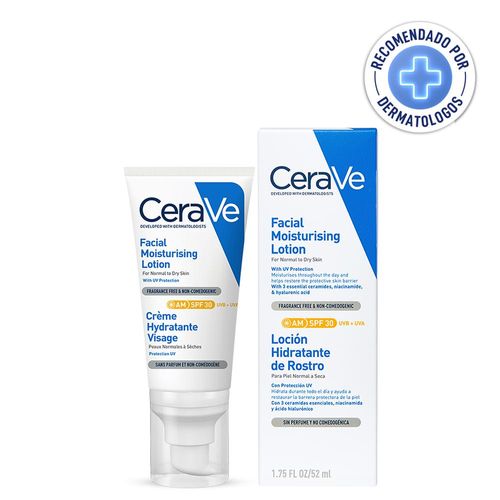 Cerave loción hidratante de rostro con SPF30 52ml