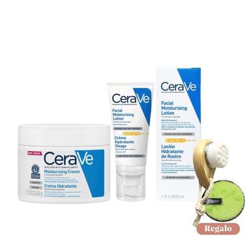 Cerave Pack Hidratación Crema + Loción Hidratante para Piel Seca