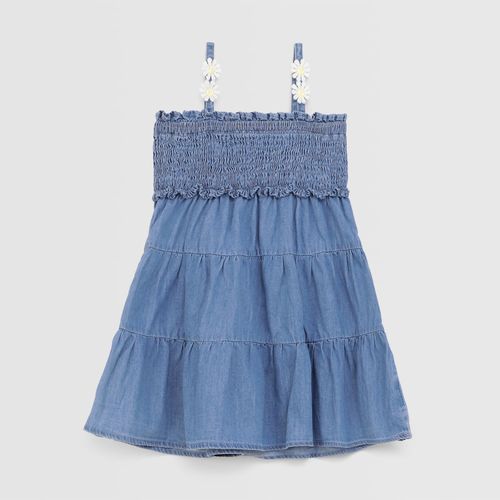 Vestido Para Bebe Niña Baby Circus Denim Abeja