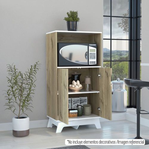 Mueble Microondas 2 Puertas-Duna-Blan