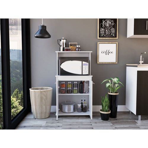 Mueble Microondas Manchester 2 Puertas-Blanco