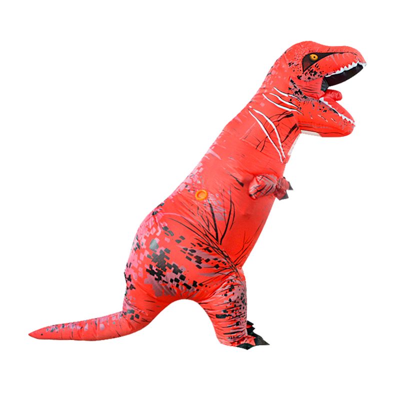 Disfraz-Dinosaurio-Rex-Rojo-Inflable-Adulto-Halloween-Cosplay