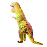 Disfraz-Dinosaurio-Rex-Amarillo-Inflable-Adulto-Halloween-Cosplay