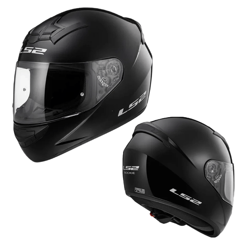 CASCO DE MOTO PARA ADULTO UNISEX LS2 SINGLE MONO FF352 TALLA L NEGRO MATE