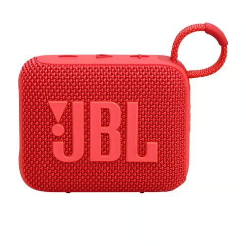 JBL Go 4 - Parlante Bluetooth Ultraportátil Rojo con Sonido JBL Pro, Impermeable y Resistente al Pol