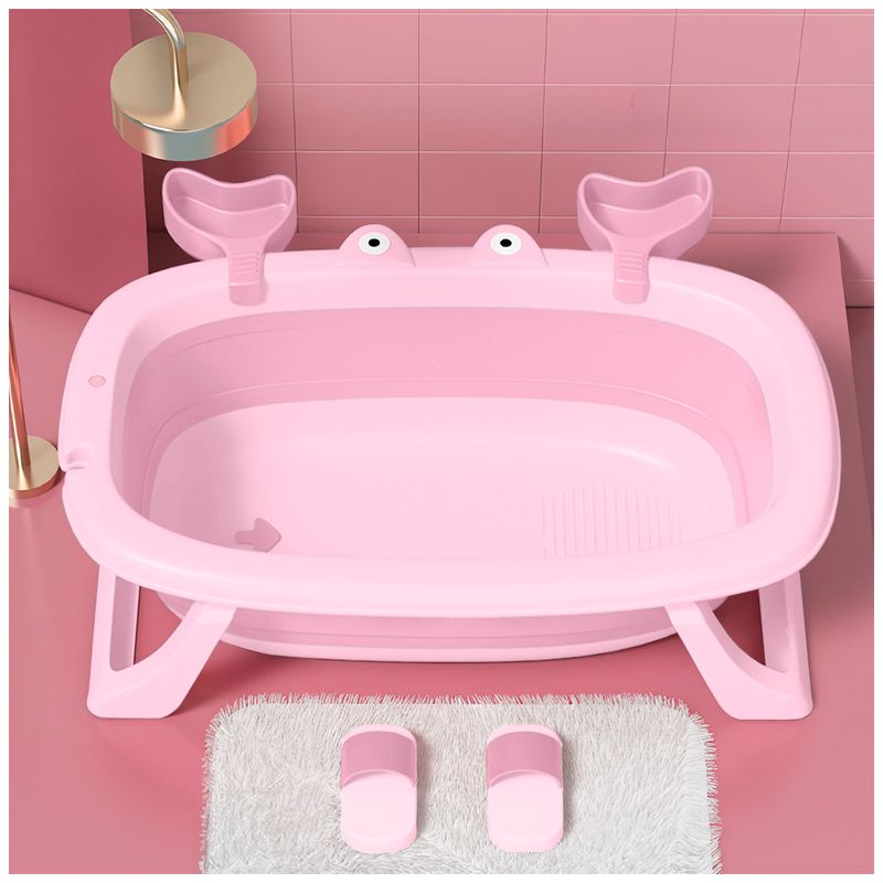 Bañera-Plegable-para-Bebes-Tina-de-Baño-Cangrejo-WI5-Rosado