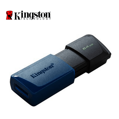 MEMORIA USB KINGSTON 3.2 DATATRAVELER EXODIA M 64GB AZUL-NEGRO