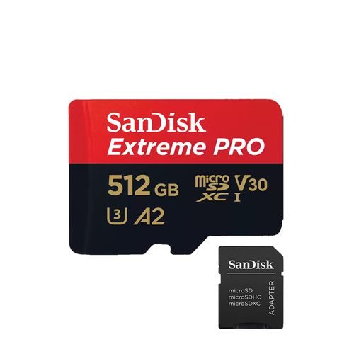 Memoria Micro SD Sandisk 512GB - R200mb - W140mb - Extreme Pro - Fotobuy Store (Incluye Adaptador SD