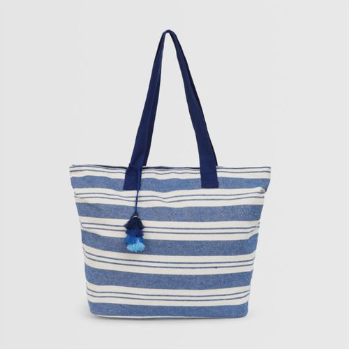 Cartera de Playa Malabar Canasto New Grd Azul