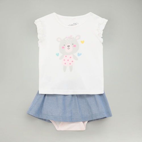 Conjunto Para Bebe Recien Nacido Baby Circus Body Cha