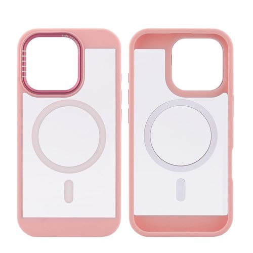 Case para iPhone 16 Pro, con MagSafe para carga inalámbrica, rígido, rosado