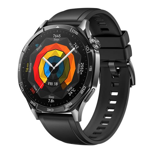 Smartwatch Huawei GT 5 46mm, GPS, pantalla AMOLED, resistente al agua 5ATM, batería hasta 7 días, negro