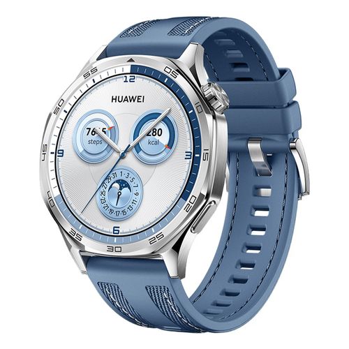 Smartwatch Huawei GT 5 46mm, GPS, pantalla AMOLED, resistente al agua 5ATM, batería hasta 7 días, azul