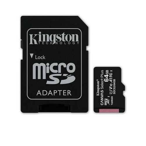 Memoria Micro SD Kingston 64GB Clase 10-100MBS