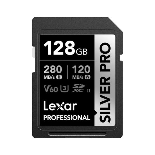 Memoria SD Lexar Professional 128GB - R280mb - W120mb - SILVER PRO