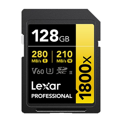 Memoria SD Lexar Professional 128GB - R280mb - W210mb - 1800x