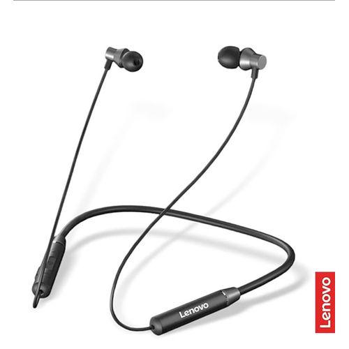 AUDIFONOS LENOVO HE05 NECKBAND EARPHONES BLACK