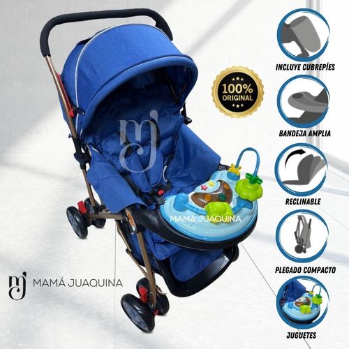 COCHE CUNA MUSICAL «MAXI SUMMER II » AZUL