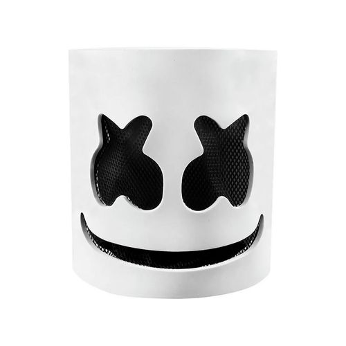 Máscara de DJ Marshmello con Luces LED para Halloween y Cosplay