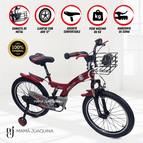 Bicicleta Aro 12 «PHILLIPS» Rojo