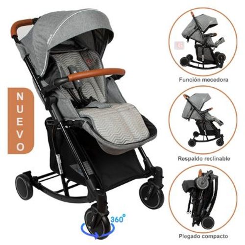 Coche Cuna Mecedora Rocking Gray