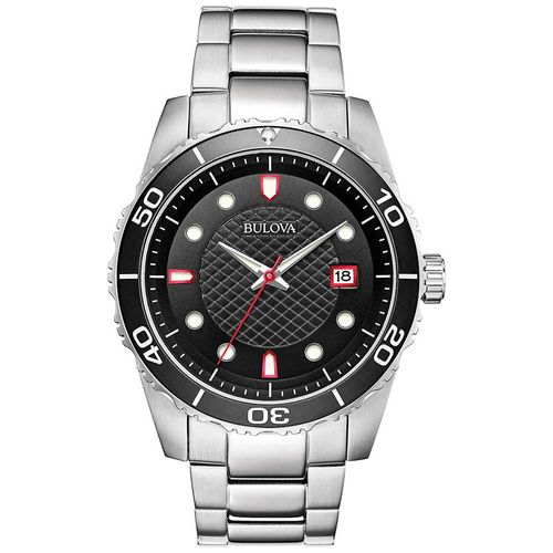 Reloj Bulova 98A195 Acero Inoxidable Plateado Negro