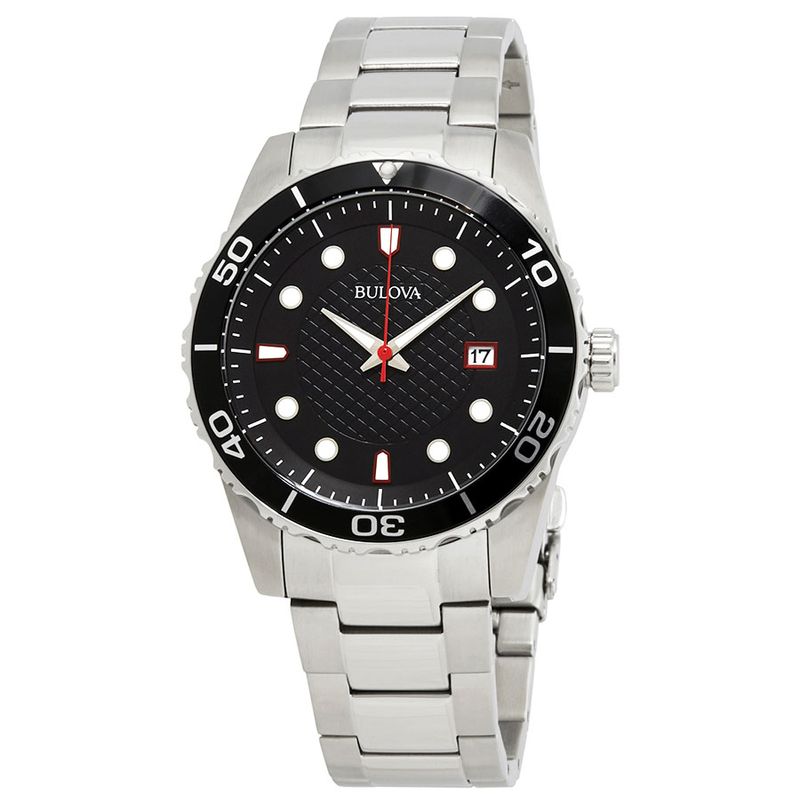 Reloj-Bulova-98A195-Acero-Inoxidable-Plateado-Negro