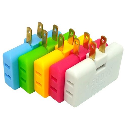 Adaptador Enchufe Triple Giratorio 180° Multienchufe