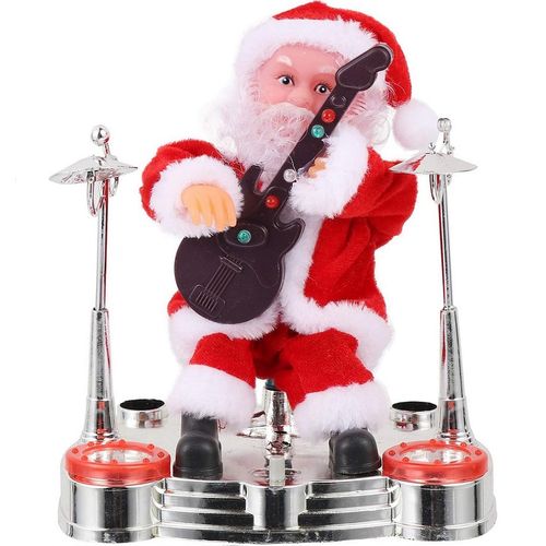 Papa Noel Guitarrista Santa claus musical muñeco eléctrico