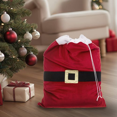 Bolsa de regalos Papá Noel 50x70cm Colección Roja