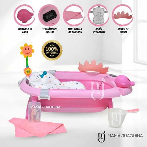 Bañera Portátil para Bebé «BERKEN» Rosa