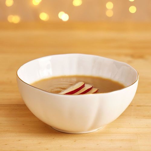 Bowl 16cm Blanco con filo Dorado Top Chef Orange