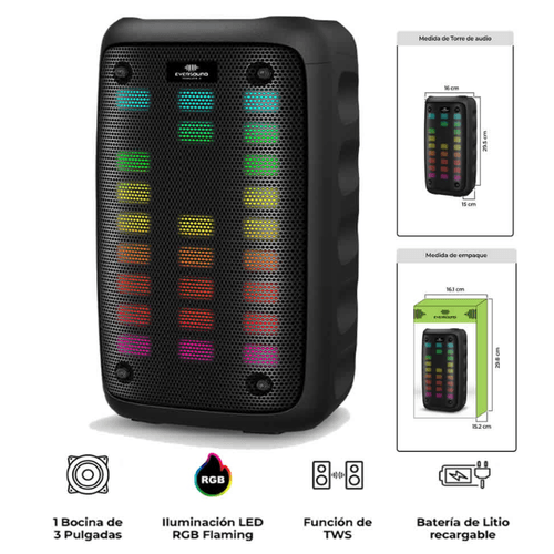 PARLANTE EVERSOUND EQUALIZER 3 - EV 5000