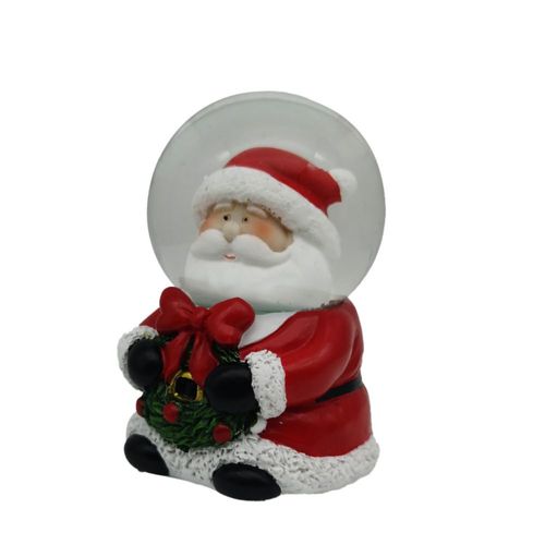 Adorno De Navidad Bola De Nieve Santa 4.5 Cm Kaz Home