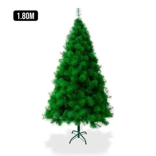 ÁRBOL NAVIDEÑO VERDE COPOSO RAMA POR RAMA DE 180 CM DE ALTO APARIENCIA REALISTA (MUNDO ELECTRONICO)