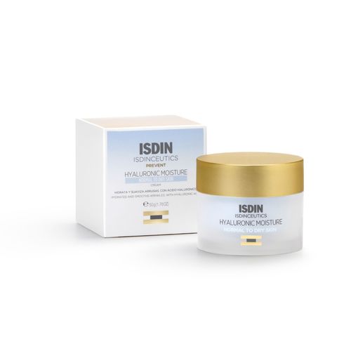 Isdin Isdinceutics Hyaluronic Moisture para Piel Normal a Seca - Crema Hidratante Con Ácido Hialurón