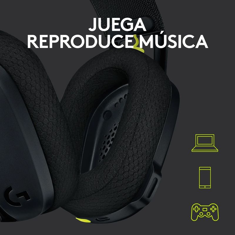 Logitech---Audifono-G435-Lightspeed-Wireless-PC-PS4-PS5---Negro