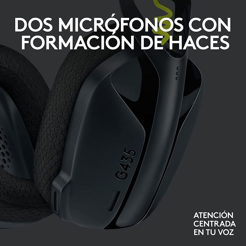 Logitech---Audifono-G435-Lightspeed-Wireless-PC-PS4-PS5---Negro