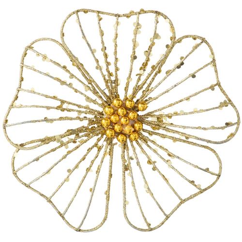 Adorno DECO HOME Flor De Glitter C/Clip Surtido