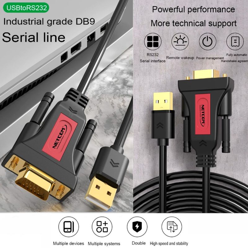 Cable-Adaptador-USB-a-Serie-RS232-DB9-Serial-15-metros-NETCOM