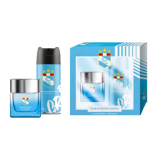 Set Sporting Cristal Colonia 50 Ml + Body Spray - Pack 2 UN