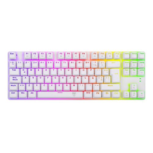 T-Dagger - Teclado Bora TGK321 TKL RGB Spa - Blanco