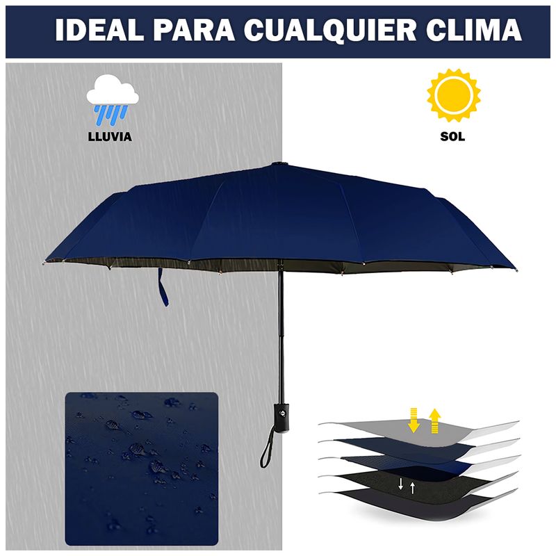 Paraguas-Plegable-con-Proteccion-UV-Sombrilla-de-Mano-K01-Azul