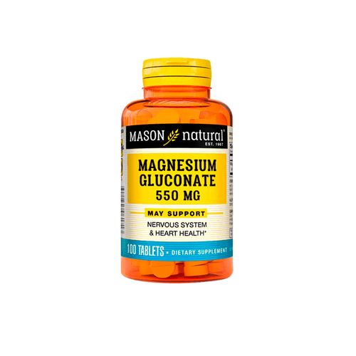 Vitamina Mason Magnesium Gluconate 550 Mg (100 Tab)