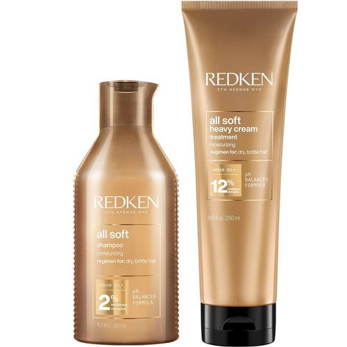 Shampoo con Aceite de Argán 300ml + Mascarilla Redken All Soft