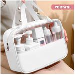 Cartera-Neceser-de-Maquillaje-Bolso-Organizador-de-Cosmeticos-U91-Blanco