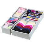 Juego-de-4-organizador-de-ropa-interior-para-cajones-closet---Gris-Claro