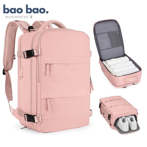 Mochila para Mujer Grande para Viajes Paseo Maleta de Viaje Impermeable - Rosado