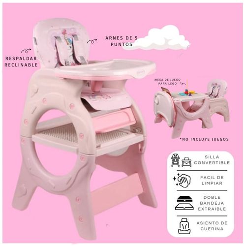 SILLA CARPETA PARA BEBES ROSADO DONNA  (MUNDO ELECTRONICO)